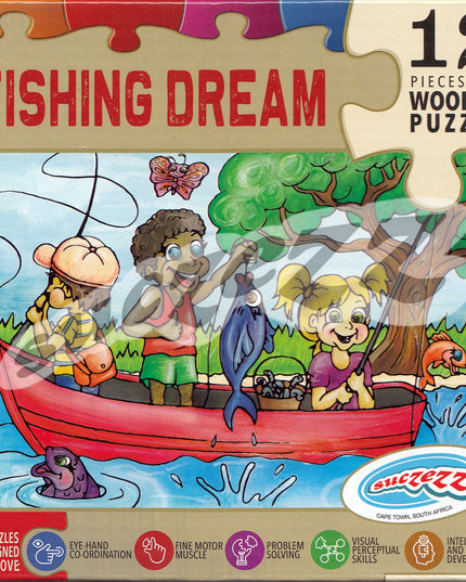 Puzzle - 12 pc Fishing dream