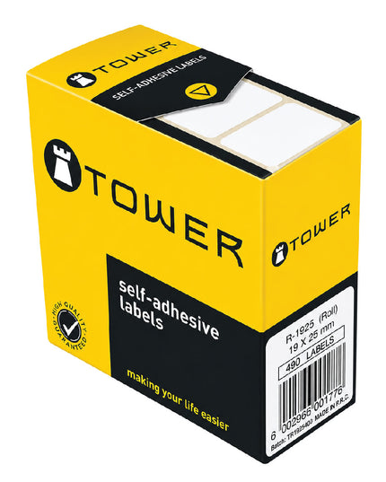 Labels - R-1925 19x25mm White - 490's