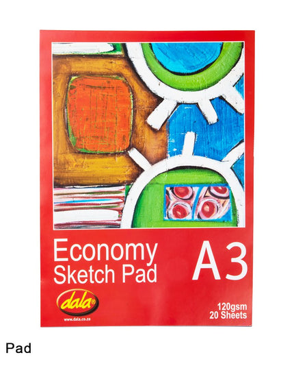 Econo Sketch Pad 120g A3 - 20 sheets