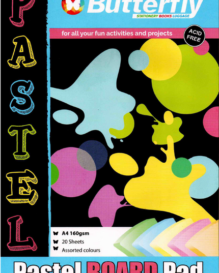 Board Pad Pastel  160gm 20 pages Butterfly