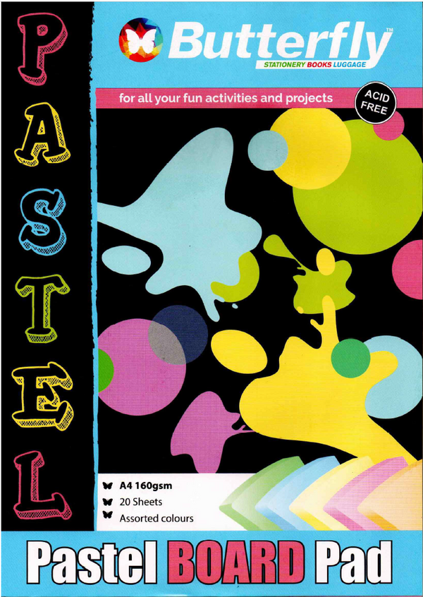 Board Pad Pastel  160gm 20 pages Butterfly