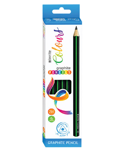 2H Pencil 6 Piece - Iwrite 2