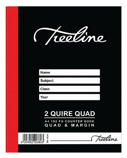 2 Quire Book 192pg Quad & Margin 2