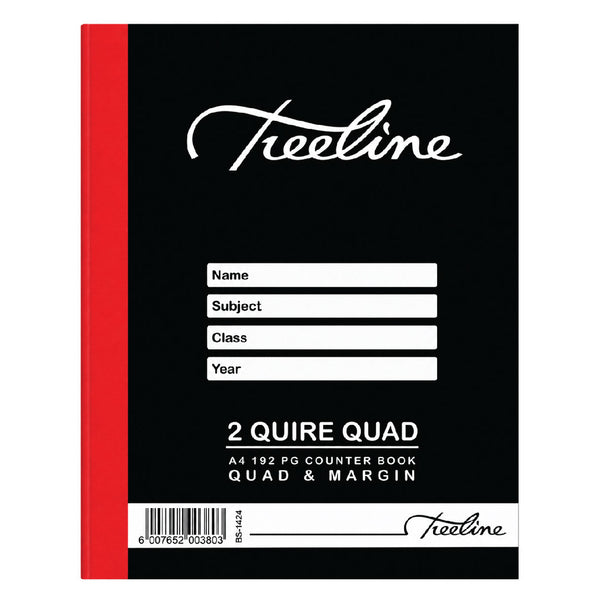 2 Quire Book 192pg Quad & Margin 2