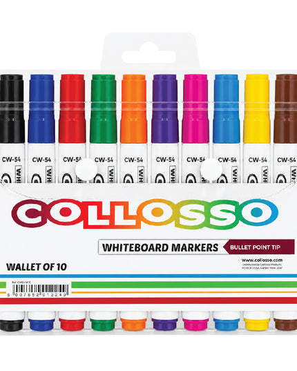 Whiteboard Markers Wallet of 10 - Collosso