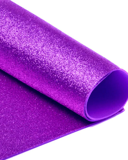 Foam Fun Glitter A4 Purple Light