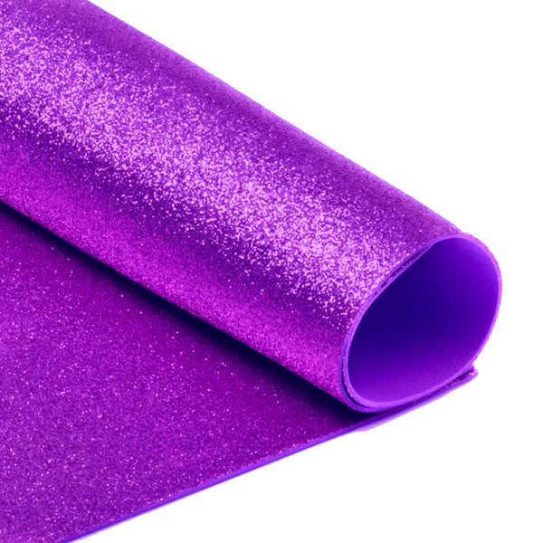 Foam Fun Glitter A4 Purple Light