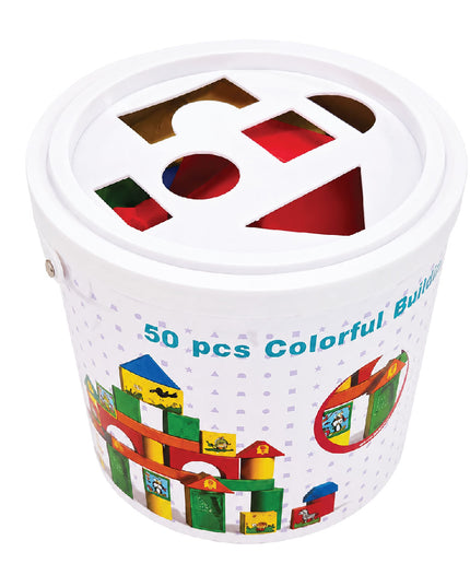 Building Blocks Colorful 50 Piece