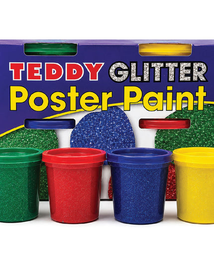 Paint Poster Glitter Kit 4 x 100ml - Teddy