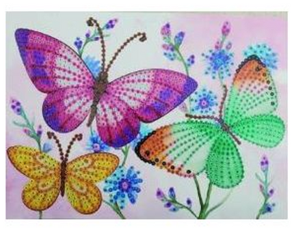 Craft Kit - Diamond Dot and Dazzle  - Butterflies - A5