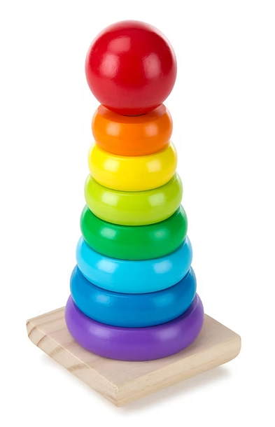 Wooden Rainbow Tower - Small