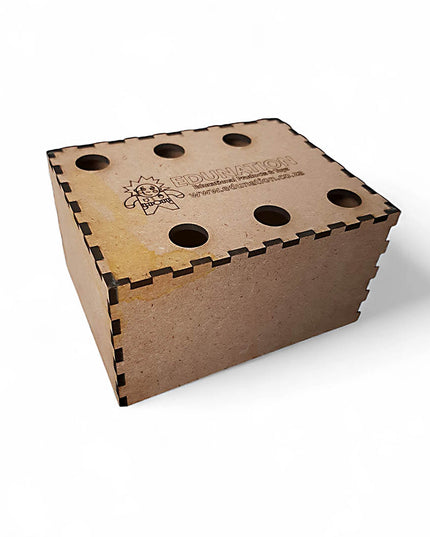 Scissors Holder - wooden 6 hole