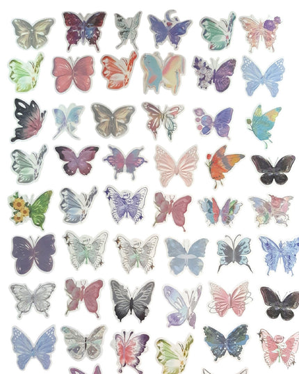 Sticker Butterfly - 50 Piece