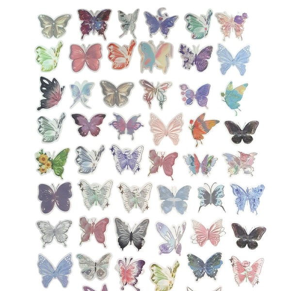 Sticker Butterfly - 50 Piece