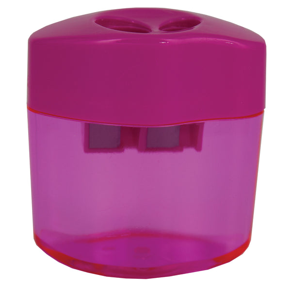 Barrel Sharpener - Two Hole - Pink