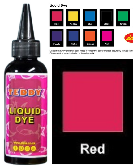 Liquid Dye 100ml Red
