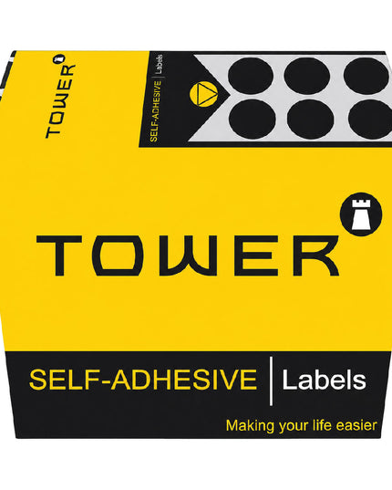 Labels - C13mm - Dot Black - 400's