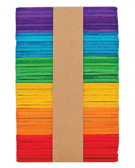 Ice Cream Sticks Assorted Colour 6.5cm x 1cm 50 Piece