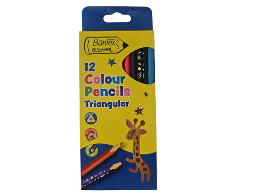 Colour Pencils Triangular 12's Bantex