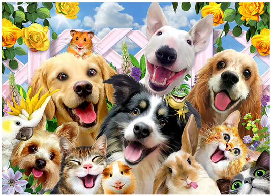 Puzzle - 36 Piece - Happy Pets A4