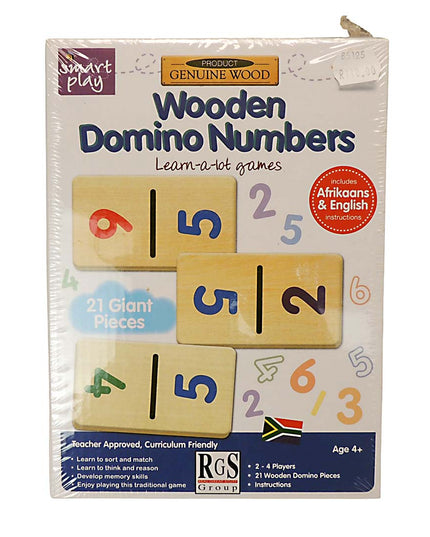 Domino Numbers Wood