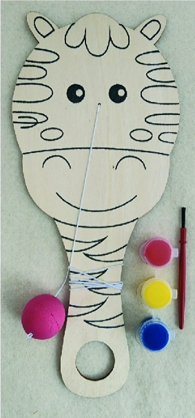 Craft Kit Wood Dingbat Zebra