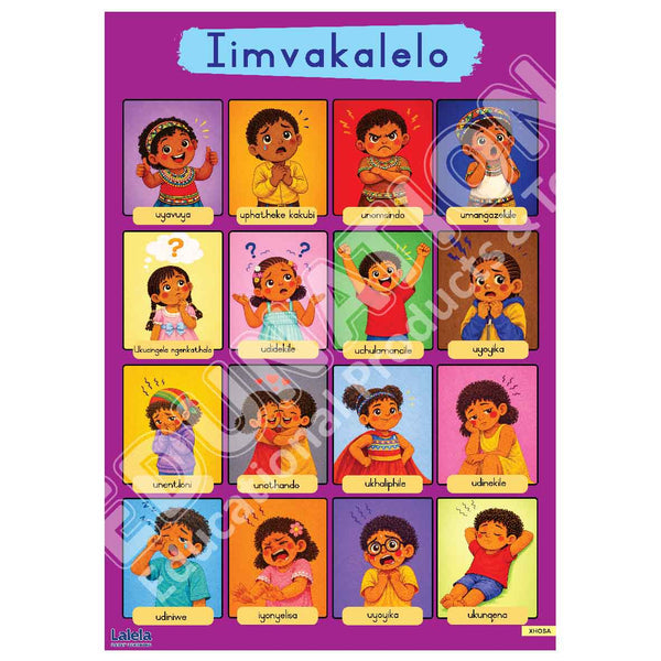 Poster - Lalela Iimvakalelo (Feelings and Emotions) - Xhosa