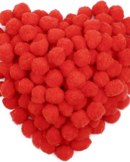 Pom Poms 20mm 50's Red