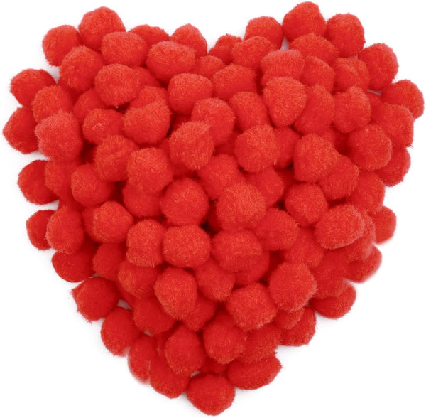 Pom Poms 20mm 50's Red
