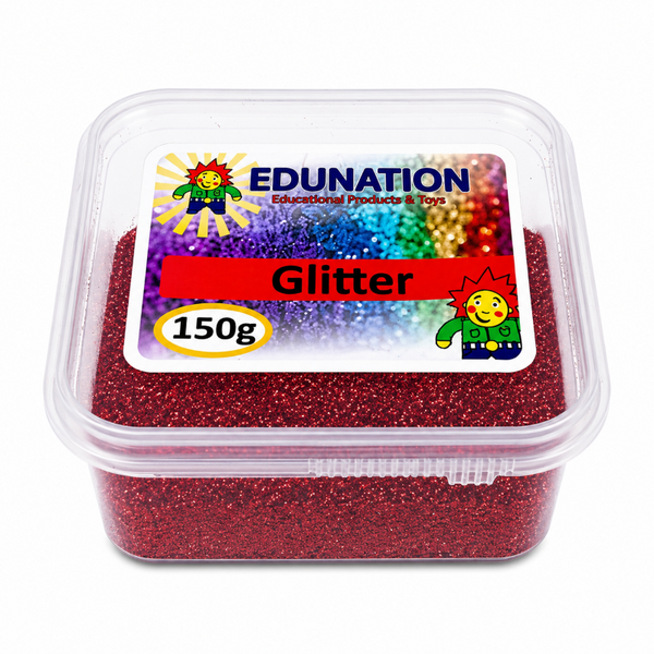 Glitter Tub 150g Red