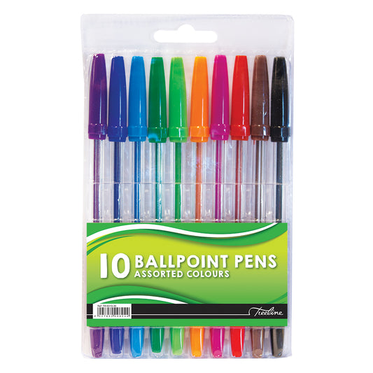 Pens Coloured Wallet of 10