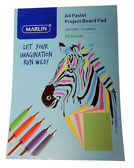 Book Board Pad Pastel Assorted - 25 sheet, 160g