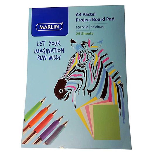 Book Board Pad Pastel Assorted - 25 sheet, 160g