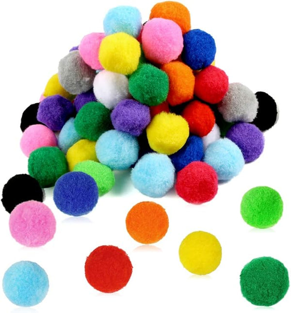 Pom Poms 10mm Ass colors 50 p/bag