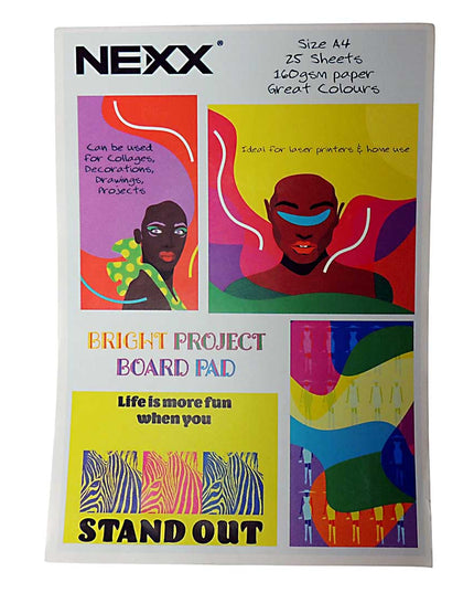 Pad Board Rainbow Assorted - 25 sheet, 160g NEXX