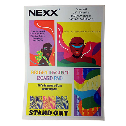 Pad Board Rainbow Assorted - 25 sheet, 160g NEXX