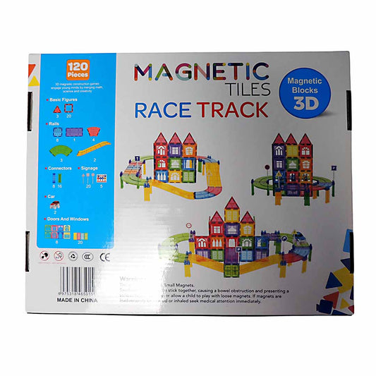Magnetic Blocks Race Track Set 120 piece