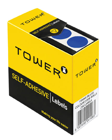 Labels - C19mm Dot Blue