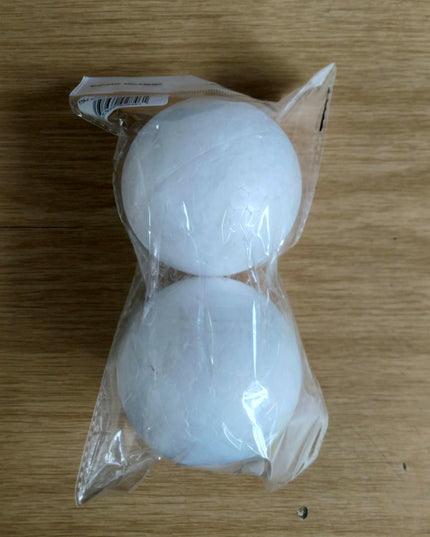 Polystyrene Round Ball 80mm 2/pack