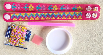 Craft Kit - Dot Dazzle - BRACELET PINK 2 p/p