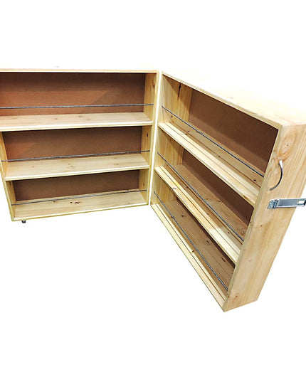 Wooden Book Shelves Single Corner Unit