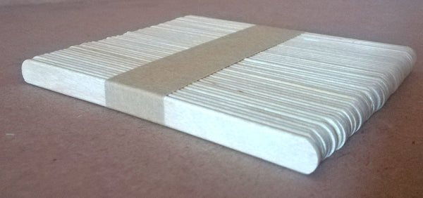 Wooden A-Sticks - Ice/Cream Plain 115x10mm - 50's