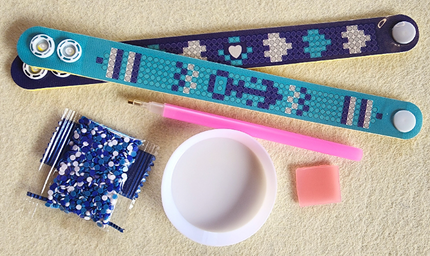 Craft Kit - Dot Dazzle - BRACELET BLUE 2p/p