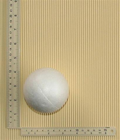 Polystyrene Round Ball 80mm 2/pack