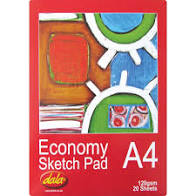 Economy Sketch Pad 120g A4 - 20 sheets