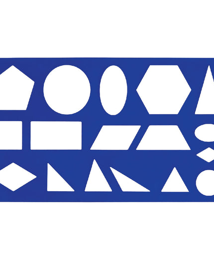 Shape Stencil Senior Blue