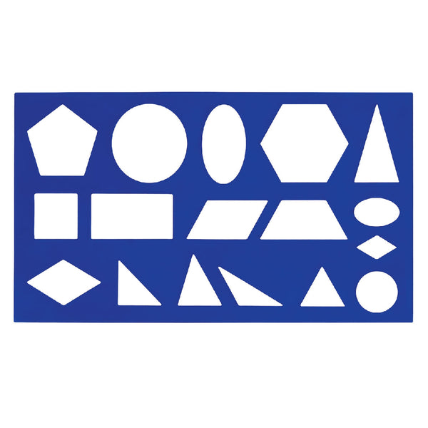 Shape Stencil Senior Blue