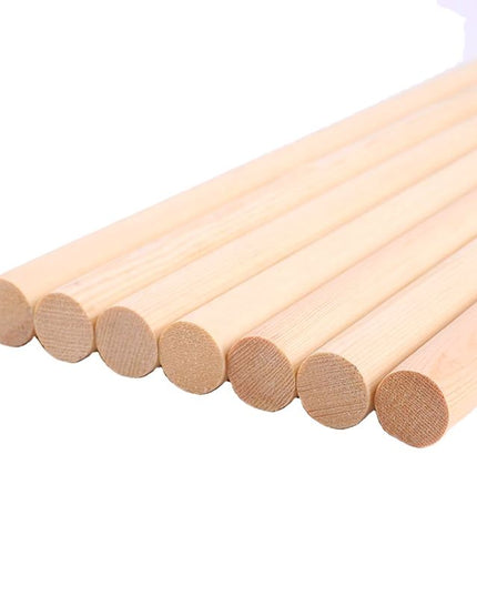 Wooden Sticks Round Natural 80mmx5mm 50's