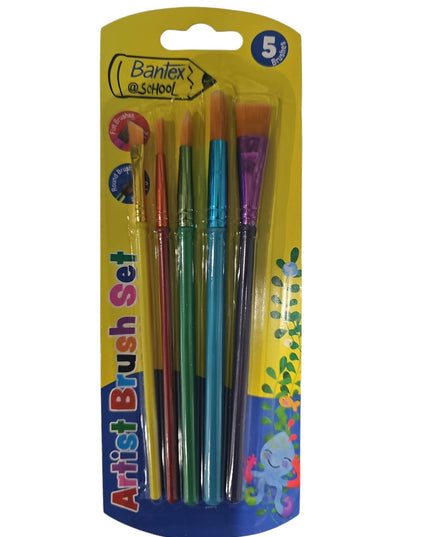 Painting Brushes Assorted 5pcs