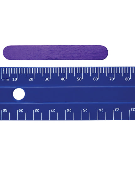 Ice Cream Sticks Assorted Colour 6.5cm x 1cm 50 Piece